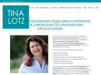 tina-lotz.de Webseite Vorschau