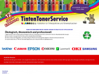 tinten-toner-service.ch Webseite Vorschau