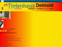 tintenhaus-detmold.de Webseite Vorschau
