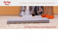 tiptopclean.ch Webseite Vorschau