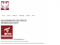 tiroler-weinbruderschaft.at Webseite Vorschau