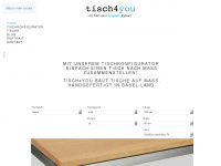 tisch4you.ch Webseite Vorschau