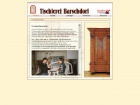 tischlerei-barschdorf.de Webseite Vorschau
