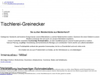 tischlerei-greinecker.at Webseite Vorschau