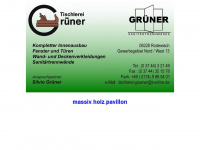 tischlerei-gruener.de Webseite Vorschau