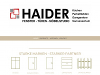 tischlerei-haider.at Webseite Vorschau
