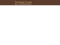 tischlerei-kromp.de Webseite Vorschau