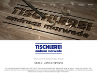 tischlerei-marwede.de Webseite Vorschau