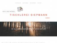tischlerei-siepmann.de Webseite Vorschau