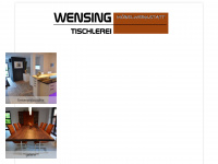 tischlerei-wensing.de Webseite Vorschau