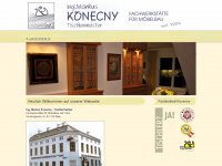 tischlereikonecny.at Webseite Vorschau