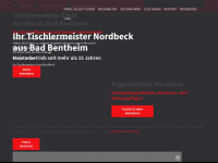 tischlermeister-nordbeck.de Webseite Vorschau