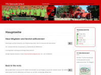 tischtennis-erfurt.de Webseite Vorschau