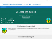 tischtennis-gersdorf.de Webseite Vorschau