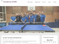 tischtennis-svwe.de Webseite Vorschau