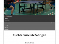 tischtennisclubzofingen.ch Webseite Vorschau