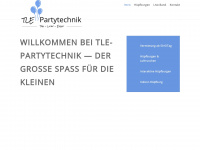 tle-partytechnik.de Webseite Vorschau