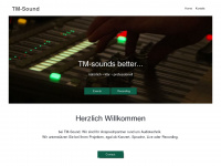 tm-sound.de Webseite Vorschau