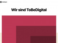 tobedigital.de Webseite Vorschau