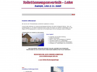 toilettenwagenverleih-lehn.de Webseite Vorschau