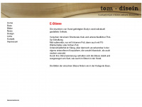 tom-disein.de Webseite Vorschau