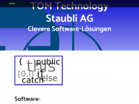 tom-technology.ch Webseite Vorschau