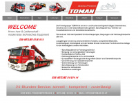 toman.co.at Webseite Vorschau