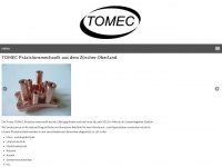 tomec.ch Webseite Vorschau