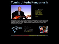 tomisound.ch Webseite Vorschau