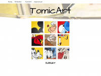 tomicart.de Webseite Vorschau