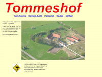 tommeshof.de Webseite Vorschau