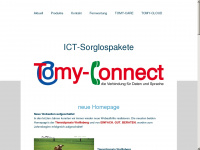 tomyconnect.ch Webseite Vorschau