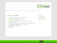 toneheads.de Webseite Vorschau