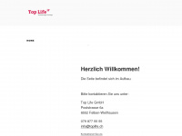 toplife.ch Webseite Vorschau