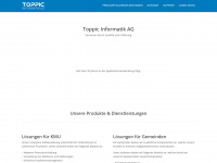 toppic.ch Webseite Vorschau