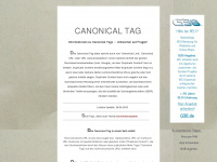 canonical-tag.de Webseite Vorschau