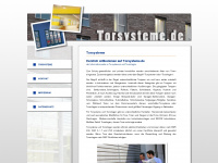 torsysteme.de Webseite Vorschau