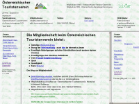 touristenverein.at Webseite Vorschau