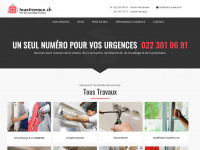 tous-travaux.ch Webseite Vorschau