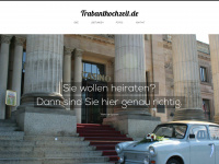 trabanthochzeit.de Webseite Vorschau