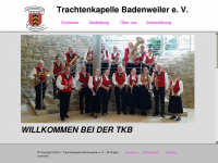 trachtenkapelle-badenweiler.de Webseite Vorschau