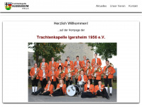 trachtenkapelle-igersheim.de Webseite Vorschau