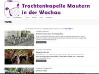 trachtenkapelle-mautern.at Webseite Vorschau