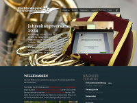 trachtenkapelle.at Webseite Vorschau