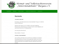 trachtenverein-burgau.de Webseite Vorschau