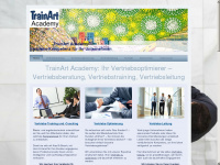 trainart.ch Webseite Vorschau