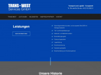 trans-west.de Webseite Vorschau