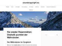 soundcopyright.eu Webseite Vorschau