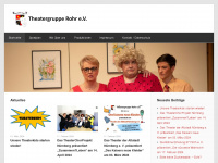theatergruppe-rohr.de Webseite Vorschau