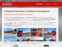 transporte-neureiter.at Webseite Vorschau